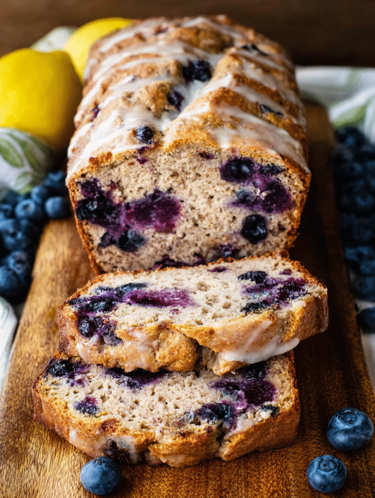 Sourdough Blueberry Quick Bread