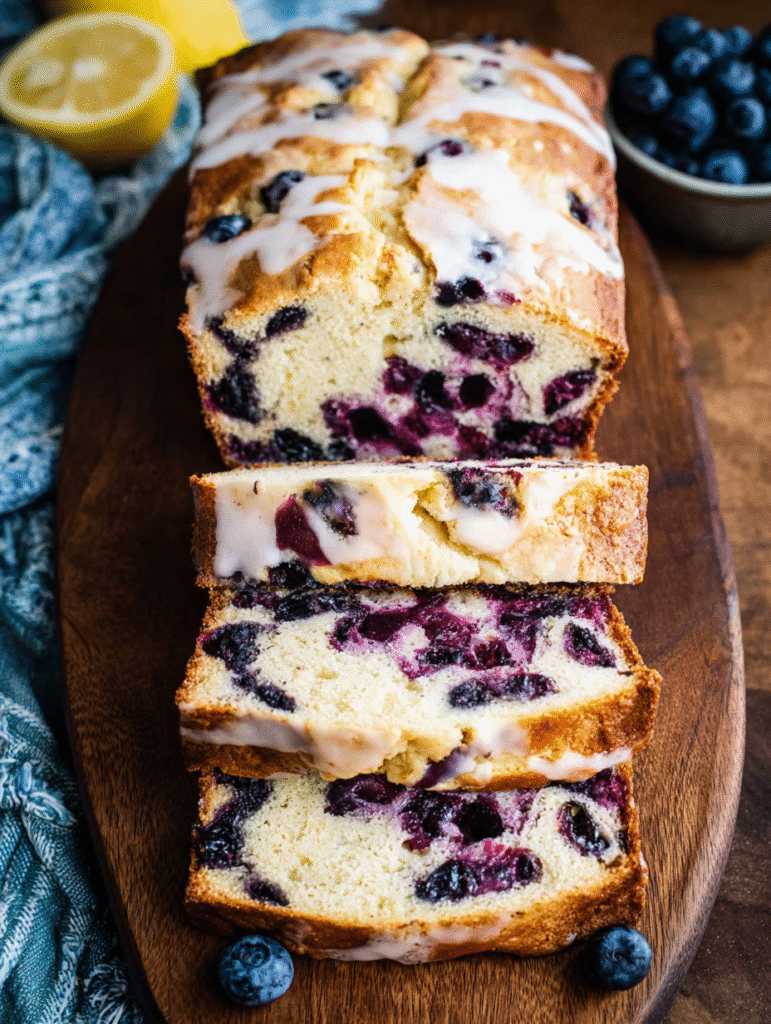 Sourdough Blueberry Quick Bread