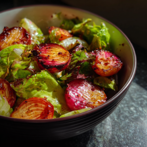 Roasted Radish & Butter Lettuce Salad